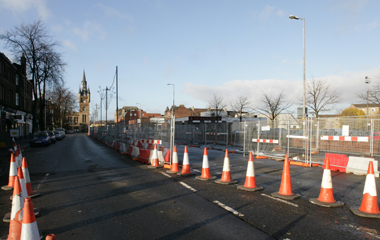 Work commences in the town centre
